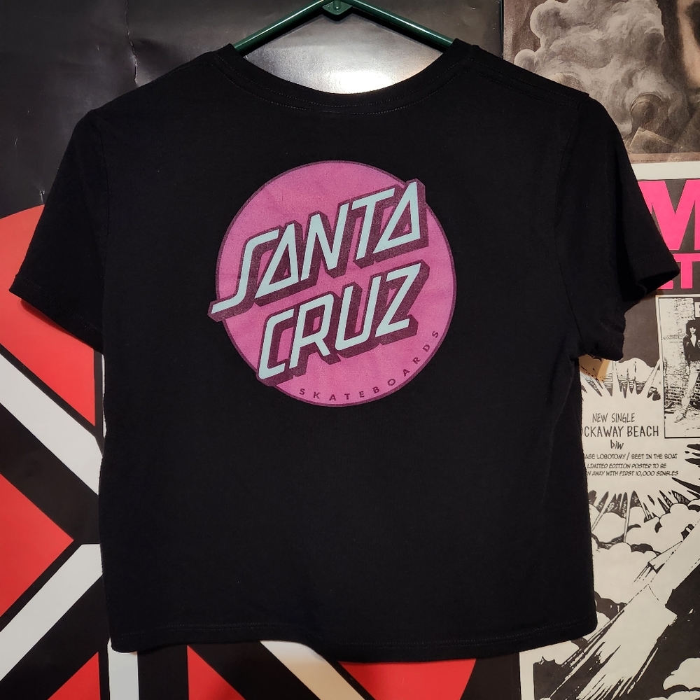Skate style Santa Cruz crop top